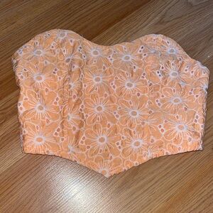 Orange Sleeveless Crop Top